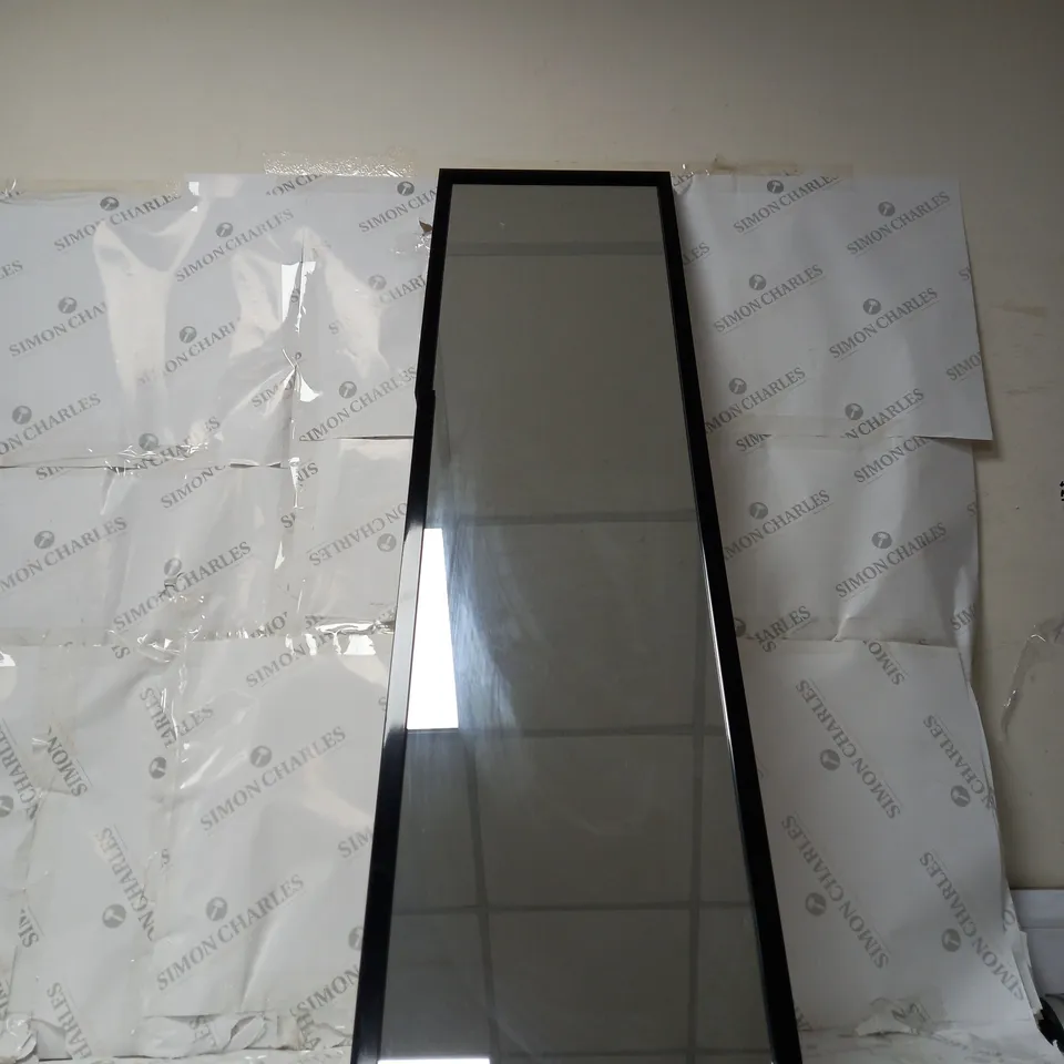 TALL RECTANGULAR MIRROR IN BLACK - COLLECTION ONLY