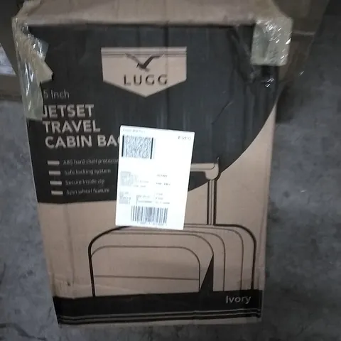 BOXED LUGG 15INCH JETSET TRAVEL CABIN BAG - IVORY 