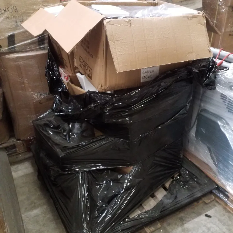 PALLET CONTAINING ASSORTED NETWORK CABINETS