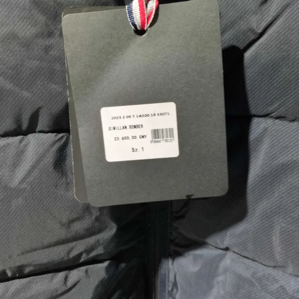 MONCLER NAVY DOWN BOMBER JACKET – HOODED 