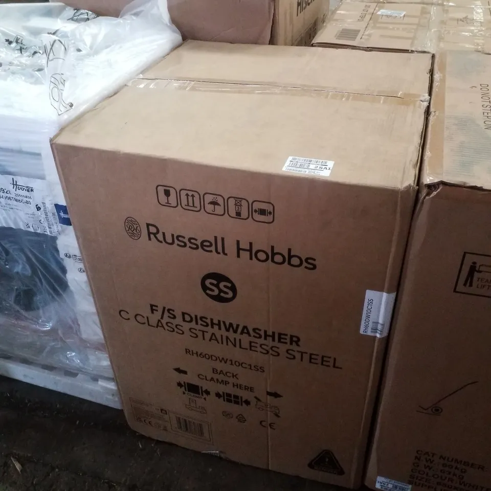 BOXED RUSSELL HOBBS RH60DW10C1SS F/S DISHWASHER C CLASS - INOX