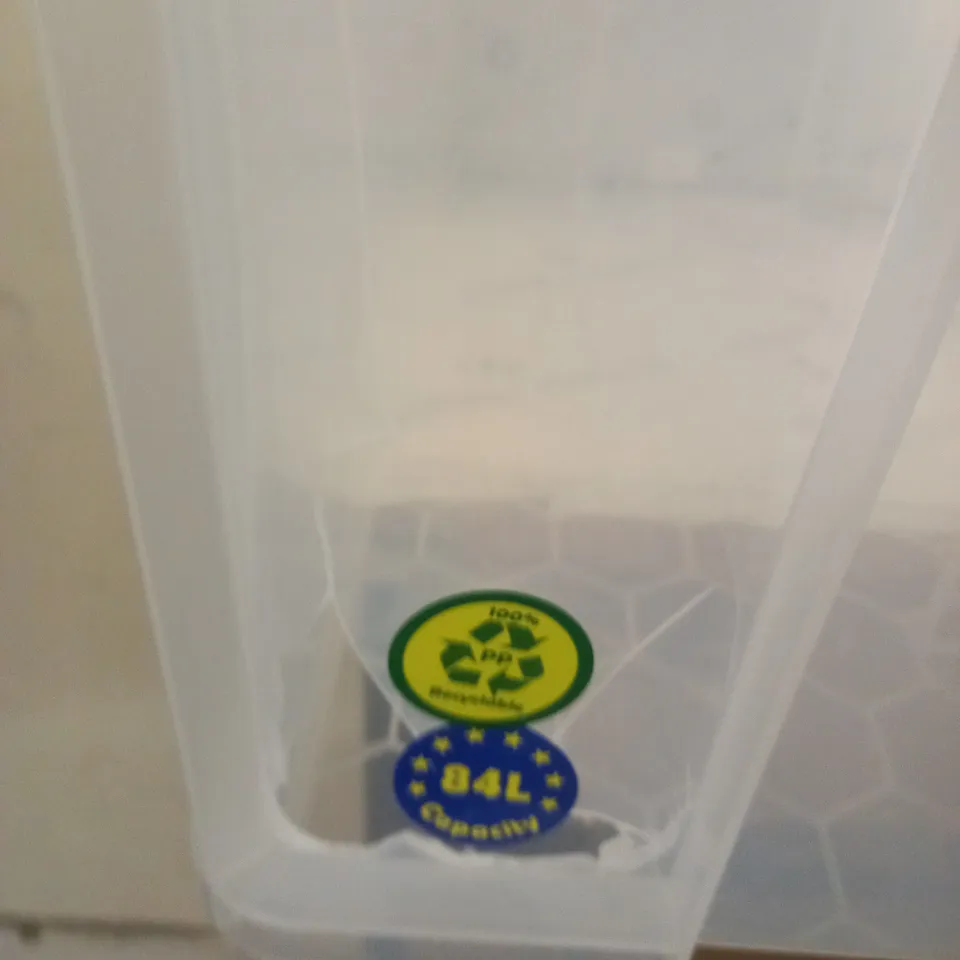 REALLY USEFUL CLEAR PLASTIC STORAGE BOX