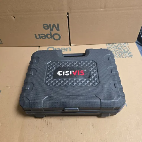 CISIVIS LITHIUM ELECTRIC DRILL WITH ACCESSORIES AND INSTRUCTIONS, IN BLACK CASE