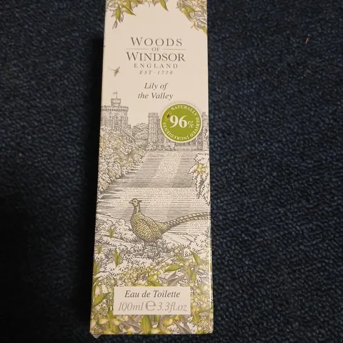 BOXED WOODS OF WINDSOR ENGLAND LILY OF THE VALLEY EAU DE TOILETTE 100ML