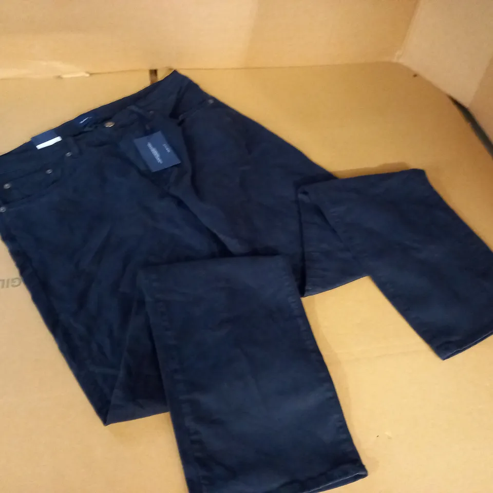 GANT ARLEY REG MID RISE NAVY TROUSERS - W34 L34