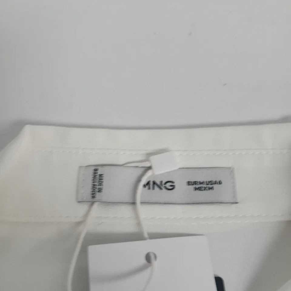 MANGO WHITE SHIRT – WOMEN'S, EUR M (UK 12)