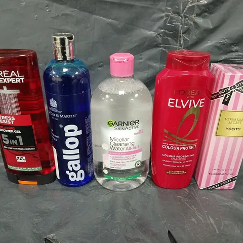 APPROXIMATELY 15 ASSORTED HEALTH & BEAUTY PRODUCTS TO INCLUDE L'OREAL MEN, L'OREAL PARIS AND MICELLAR CLEANSING WATER 