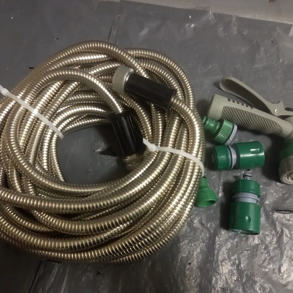 50FT STAINLESS STEEL GARDEN HOSE