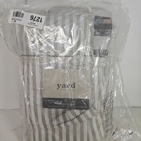 YARD HEBDEN STRIPE BLACKOUT PENCIL PLEAT CURTAINS