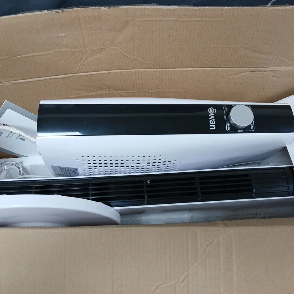 SWAN FREESTANDING TOWER FAN IN WHITE - collection only 