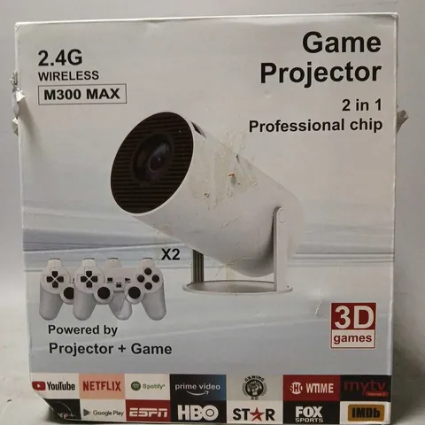 BOXED UNBRANDED GAME PROJECTOR  2.4G WIRELESS M300 MAX