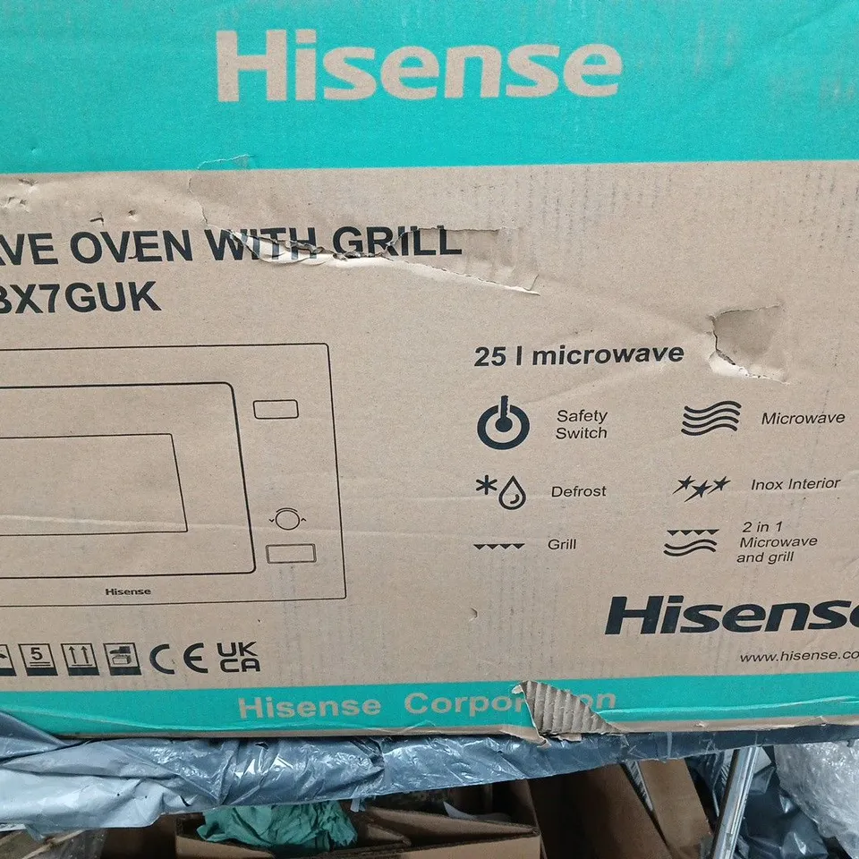 HISENSE MICROWAVE WITH GRILL - COLLECTION ONLY 