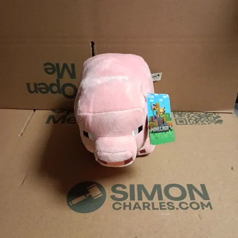 MINECRAFT PIG PLUSH TOY – PINK SOFT PLUSH WITH TAG