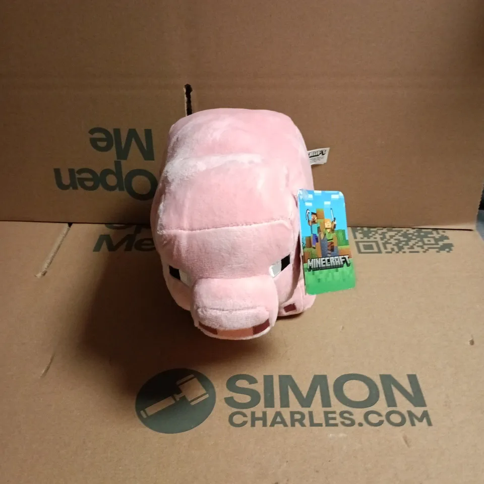 MINECRAFT PIG PLUSH TOY – PINK SOFT PLUSH WITH TAG