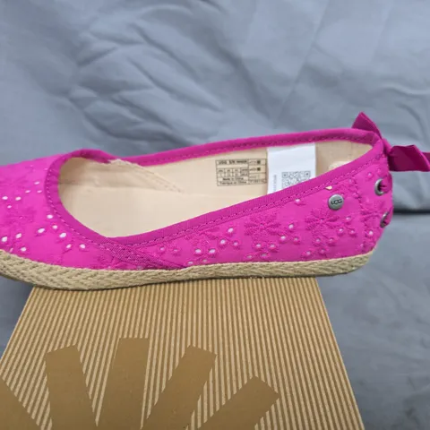 TASSY PINK ESPADRILLE FLATS – WOMEN'S UK 13 (US 1, EU 31)