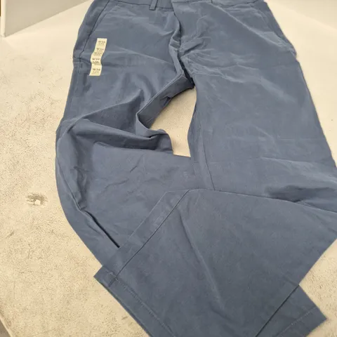 M&S Men's Trousers – Regular Fit, UK W36 L29, Blue