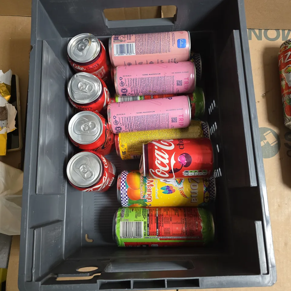 A TOTE OF MIX DRINKS TO INCLUDE COKE, TRIP AND ARIZONA