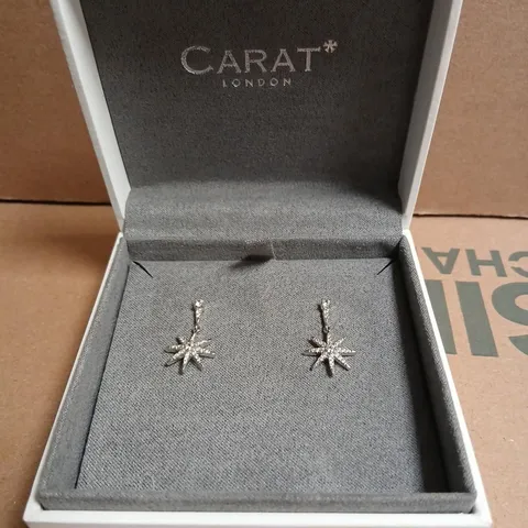 CARAT LONDON STARBURST DIAMOND DROP EARRINGS – BOXED