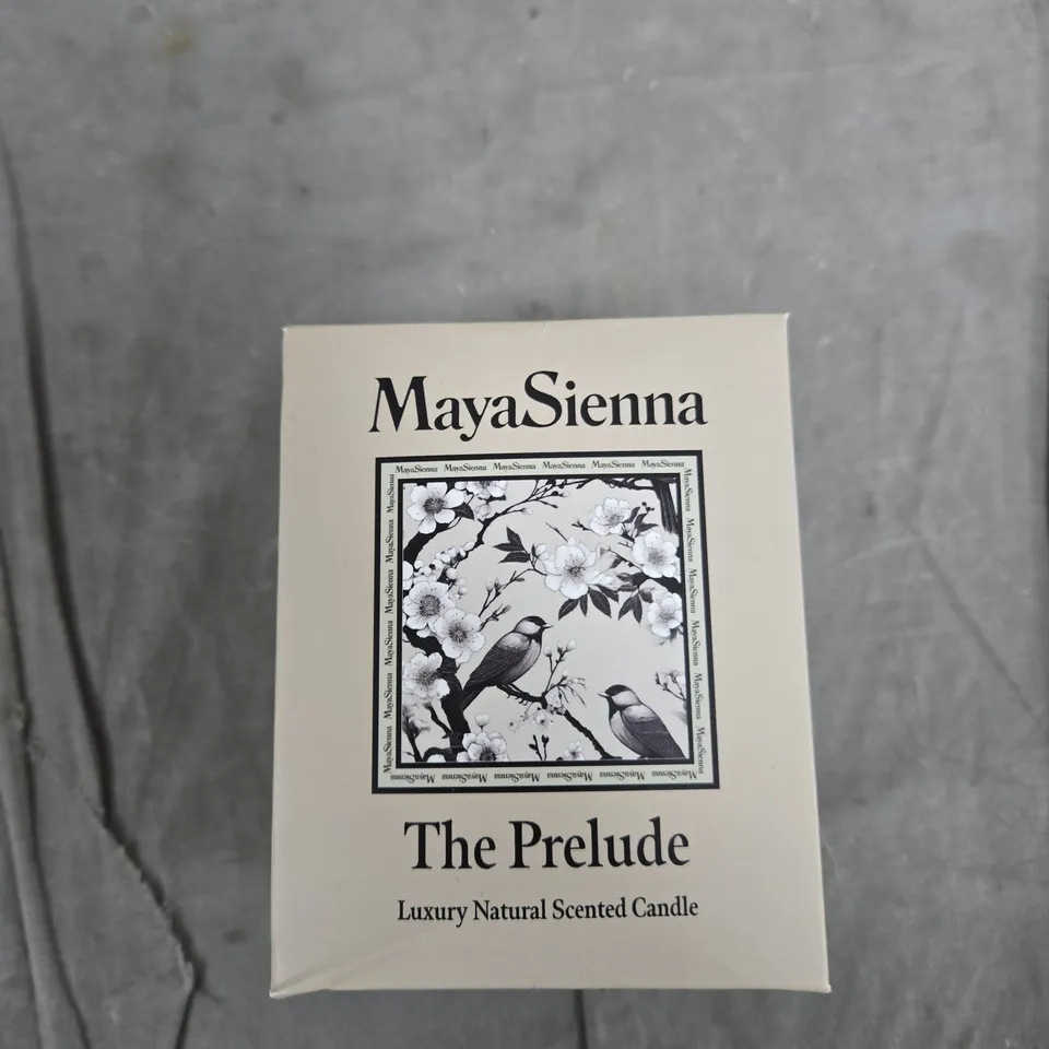 MAYASIENNA THE PRELUDE LUXURY NATURAL SCENTED CANDLE – BOXED