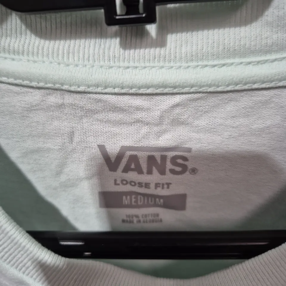 VANS LOOSE FIT T-SHIRT – MINT GREEN – UK M (US MEDIUM)