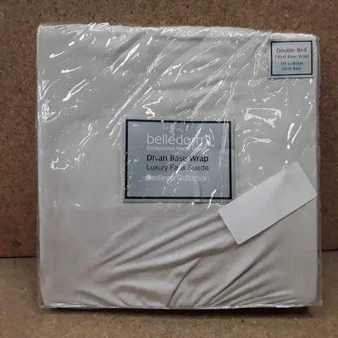 BRAND NEW BELLEDORM DOUBLE BED FITTED SHEET - LINEN