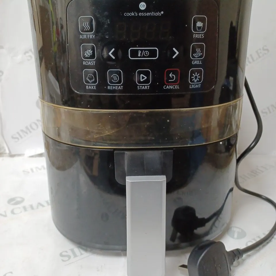 BOXED COOK'S ESSENTIALS AIR FRYER - BLACK