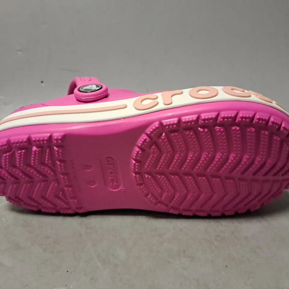 CROCS BAYABAND CLOG FOR KIDS IN PINK - SIZE J1 