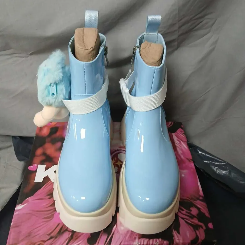 KOI TIRA MARY JANES 'POODLE PRINCESS EDITION' BLUE KIDS' BOOTS UK 4