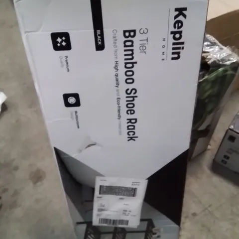 BOXED KEPLIN 3 TIER BAMBOO SHOE RACK 