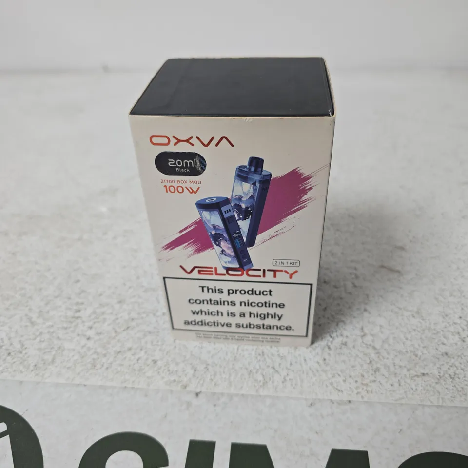 BOX OF APPROXIMATELY 20 ASSORTED OXVA E CIG ITEMS 