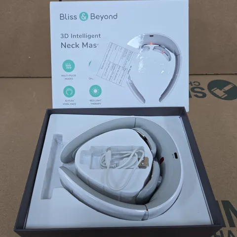 BLISS & BEYOND 3D INTELLIGENT NECK MASSAGER – BOXED