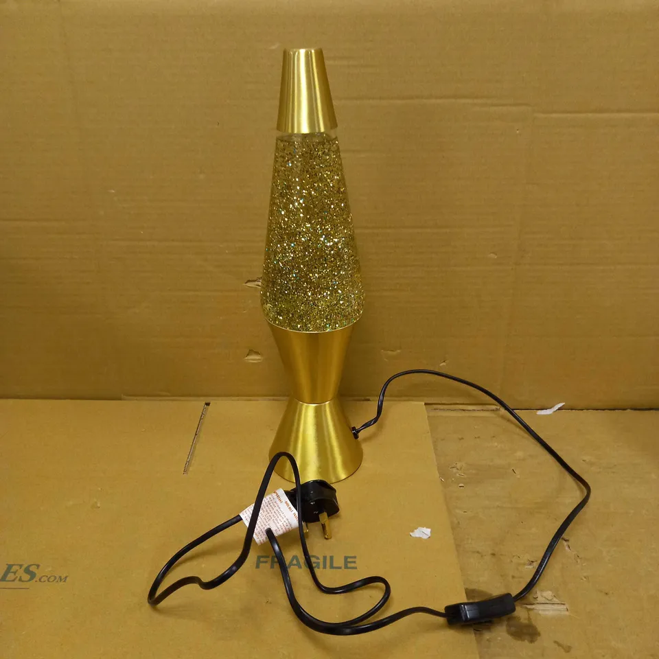 GOLD/GLITTER LAVA LAMP 