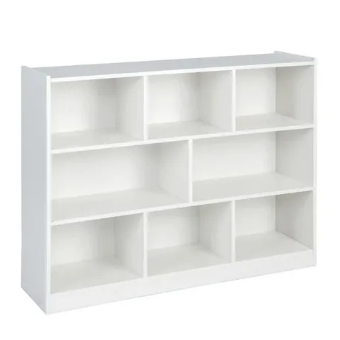 BOXED COSTWAY 3 SHELF FLOOR STANDING OPEN BOOKCASE WITH 8 CUBES