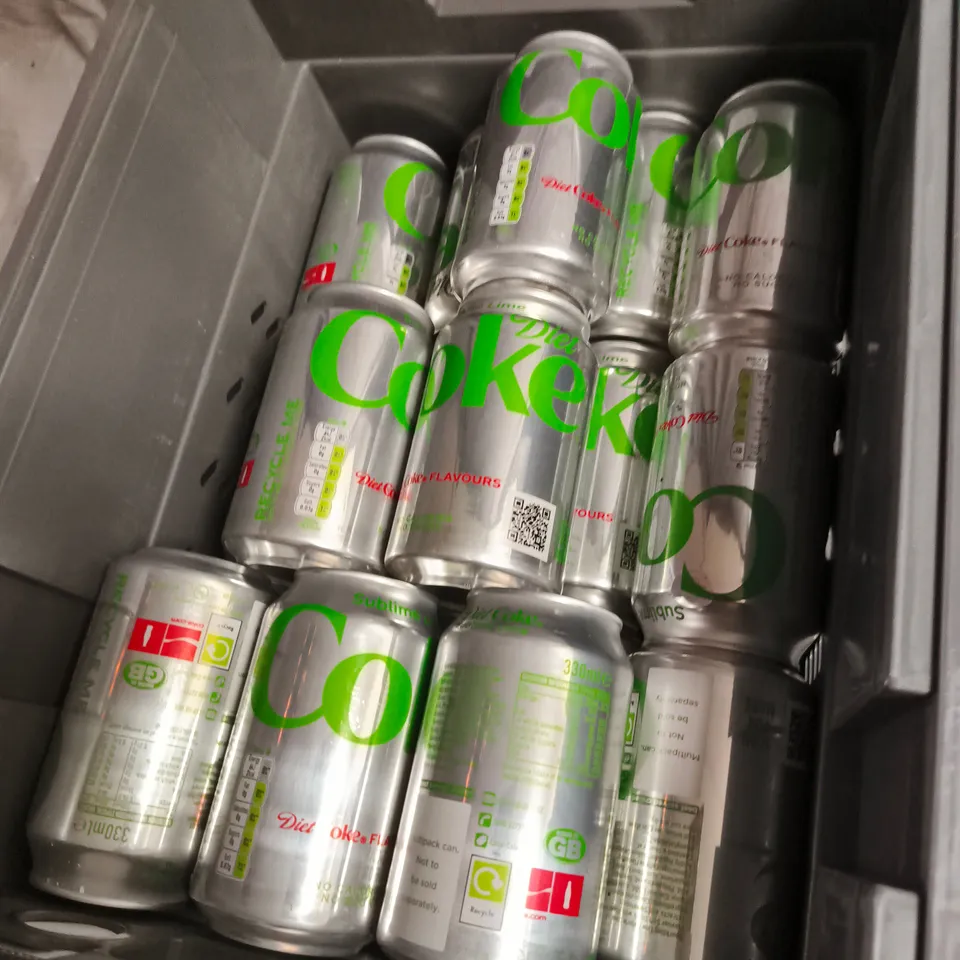 APPROXIMATELY 18 X DIET COKE LIME 330ML CANS 
