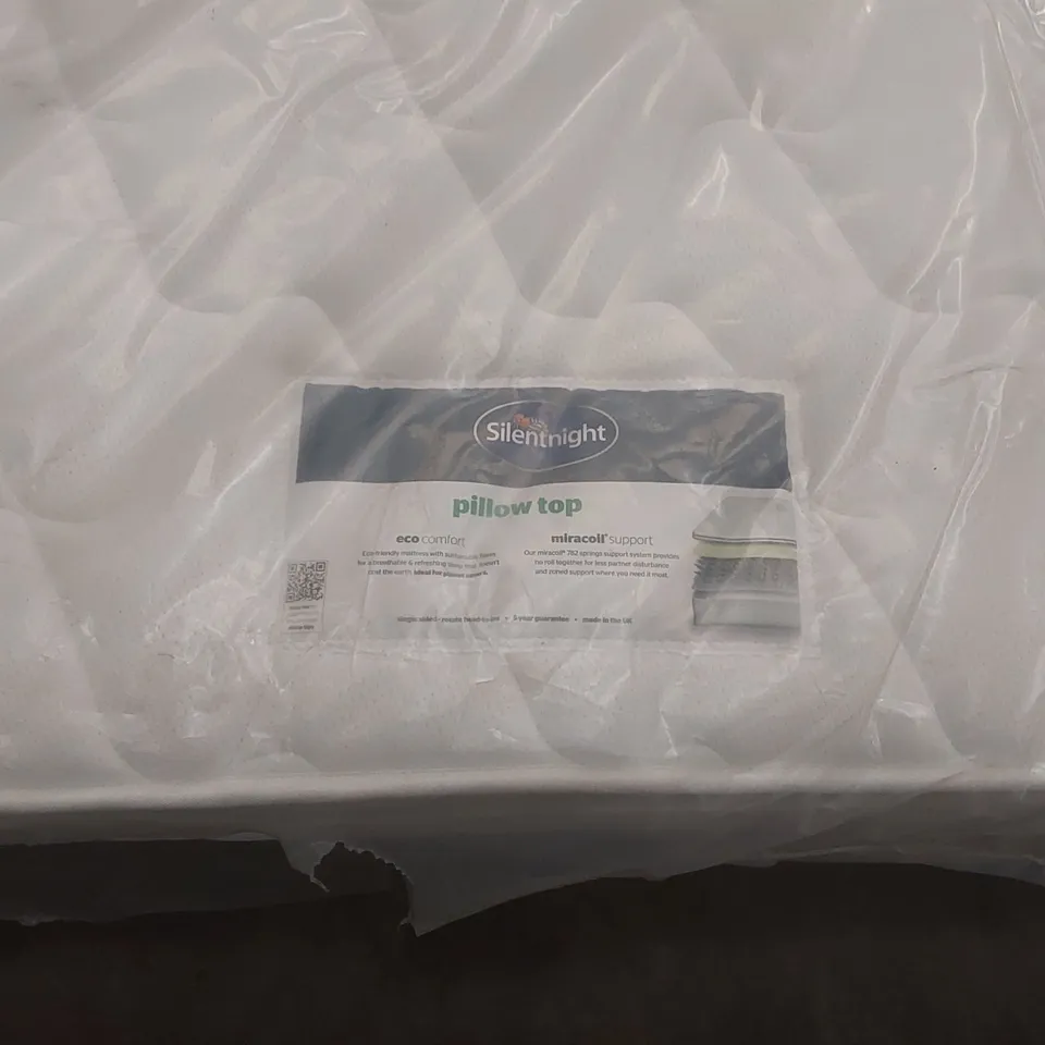 QUALITY BAGGED SILENTNIGHT MIRACOIL PILLOWTOP 5' KINGSIZE MATTRESS  RRP £499