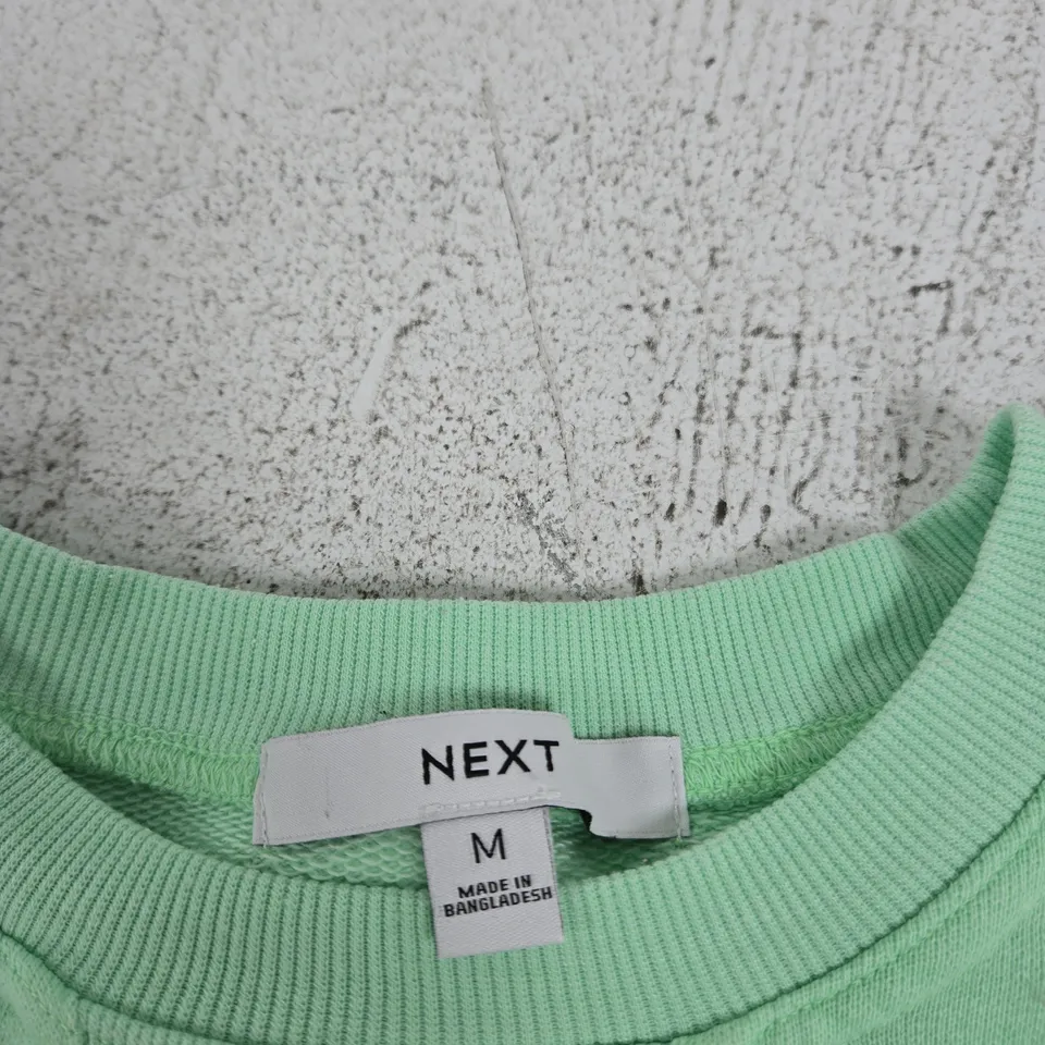 NEXT MINT GREEN SWEATSHIRT – UK SIZE M