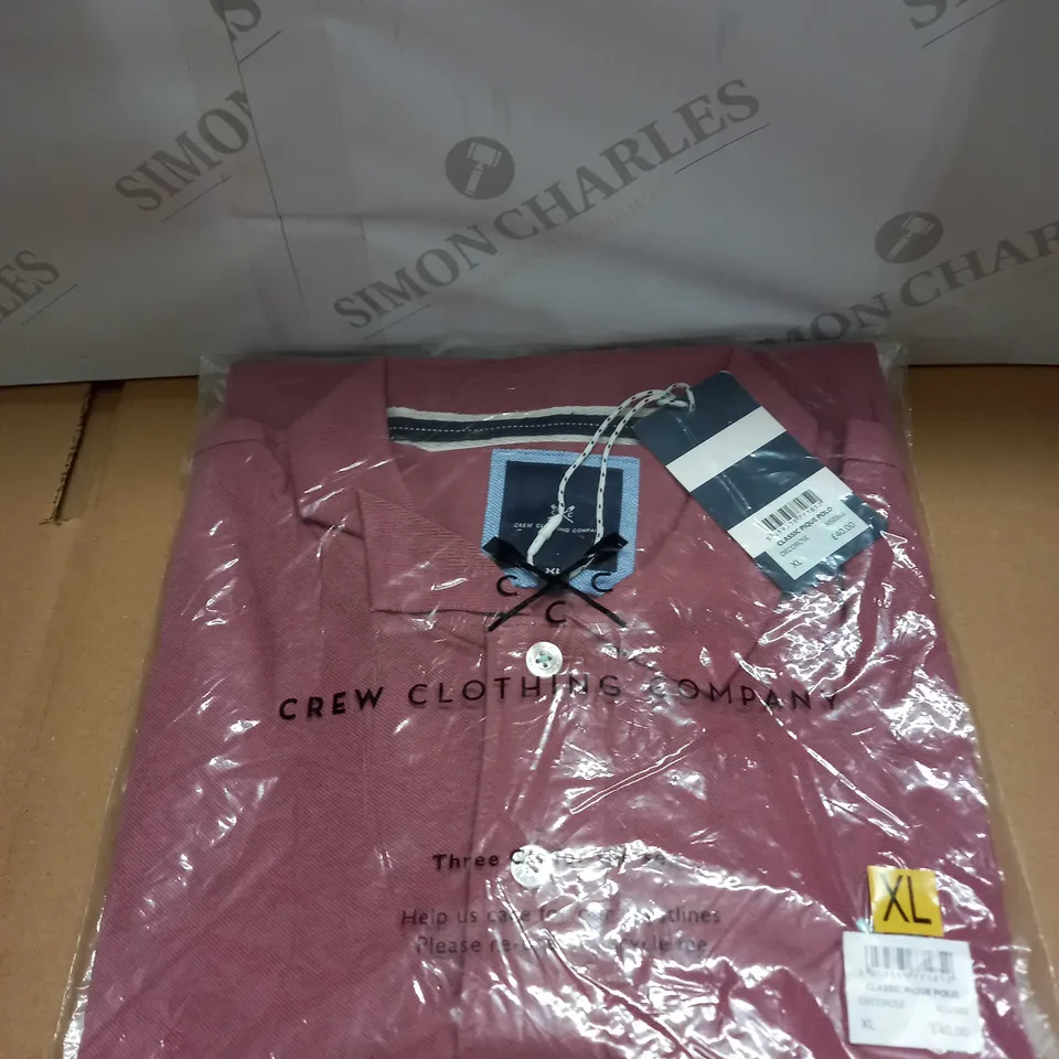 CREW CLOTHING COMPANY CLASSIC PIQUE POLO SIZE XL