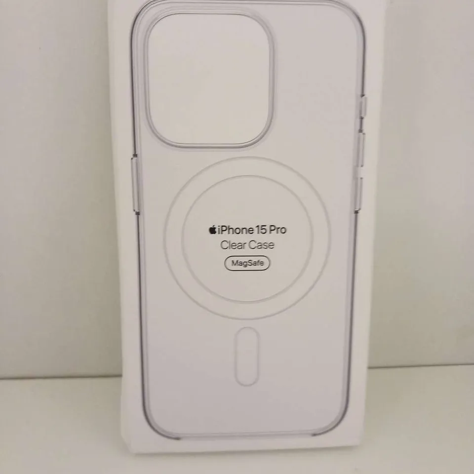 BOXED APPLE IPHONE 15 PRO CLEAR CASE MAG SAFE