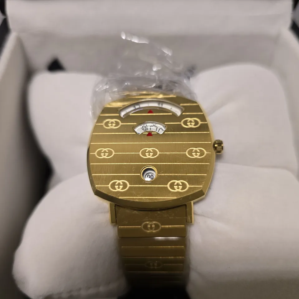 GUCCI YA157403 GOLD DIAL STAINLESS STEEL UNISEX WATCH