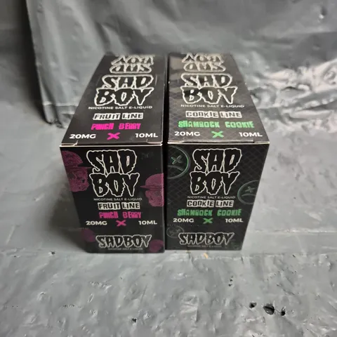 APPROXIMATELY 12 SAD BOY E-LIQUID MULTIPACKS