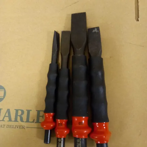 FACOM 263.GJ4 SHEATHED COLD CHISEL SET