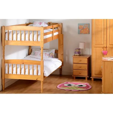 BOXED GERBERA SINGLE SOLID WOOD BUNK BED (4 BOXES)