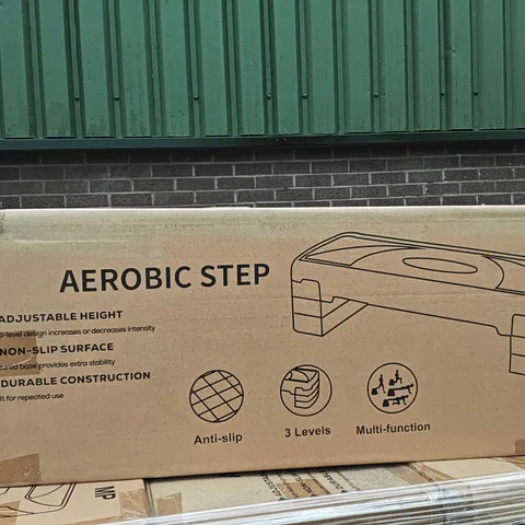 BOXED AEROBIC STEP - ANTI SLIP , 3 LEVELS , MULTI FUNCTION 