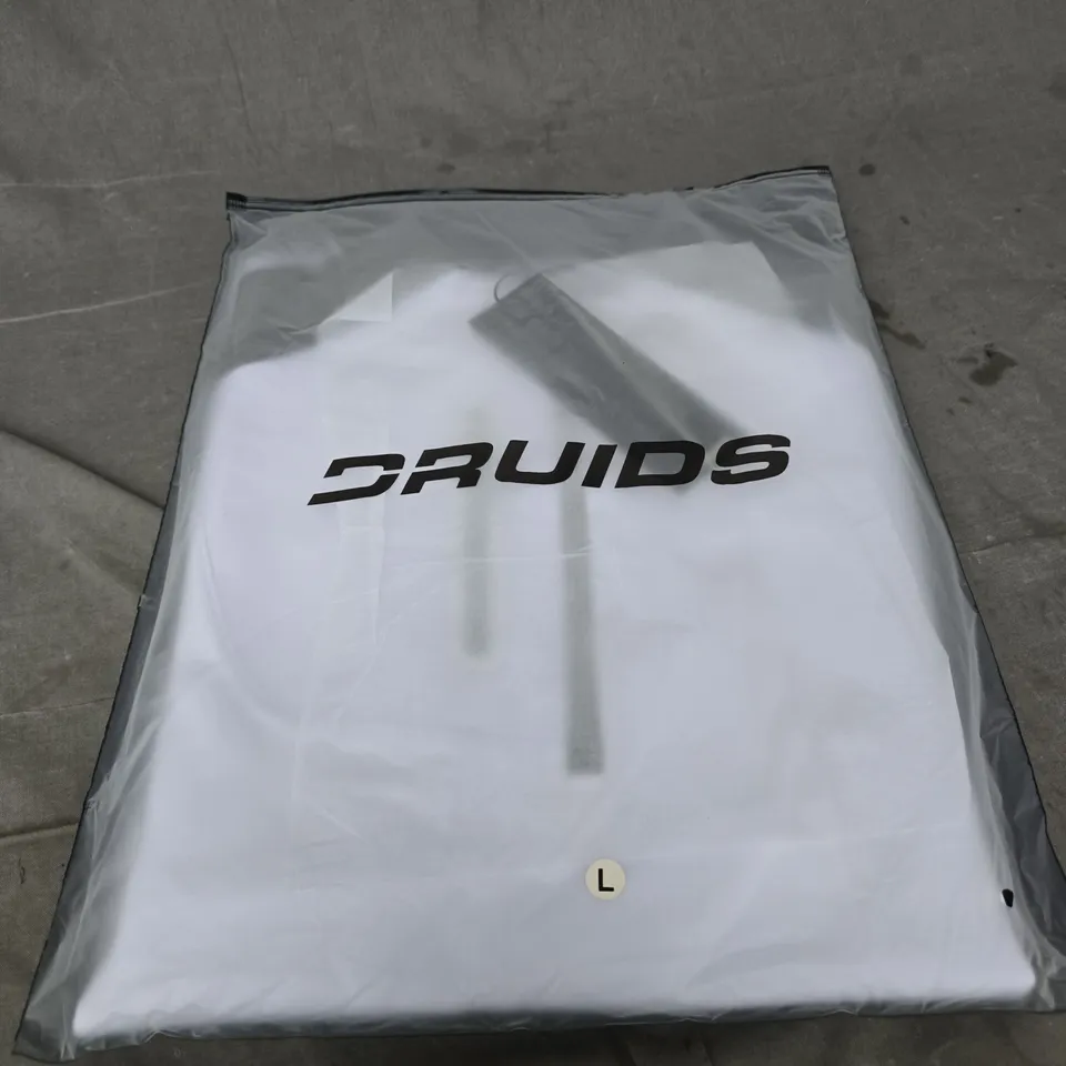 DRUIDS RAGLAN MIDLAYER – WHITE – UK SIZE L