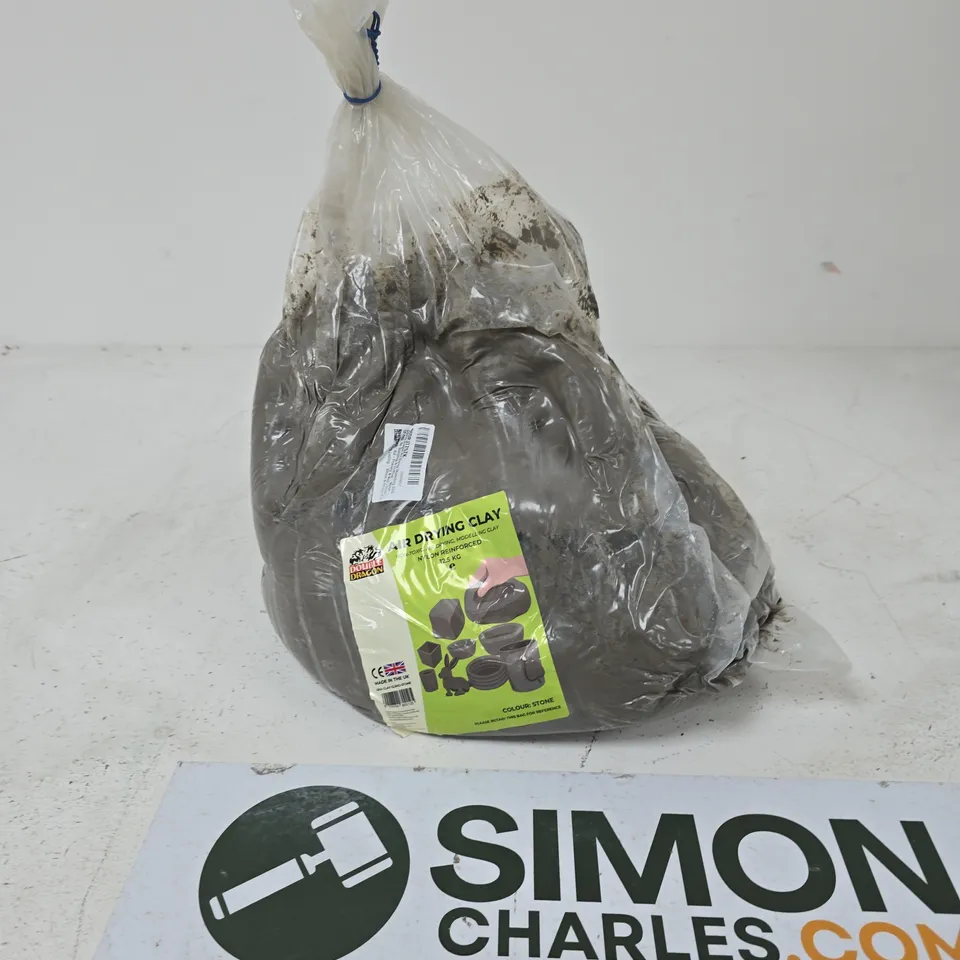 BOX OF APPROXIMATELY 14 ASSORTED ITEMS TO INCLUDE: 12KG AIR DRYING CLAY 