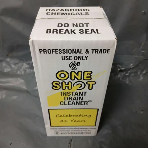 6 BOXED ONE SHOT INSTANT DRAIN CLEANER - COLLECTION ONLY