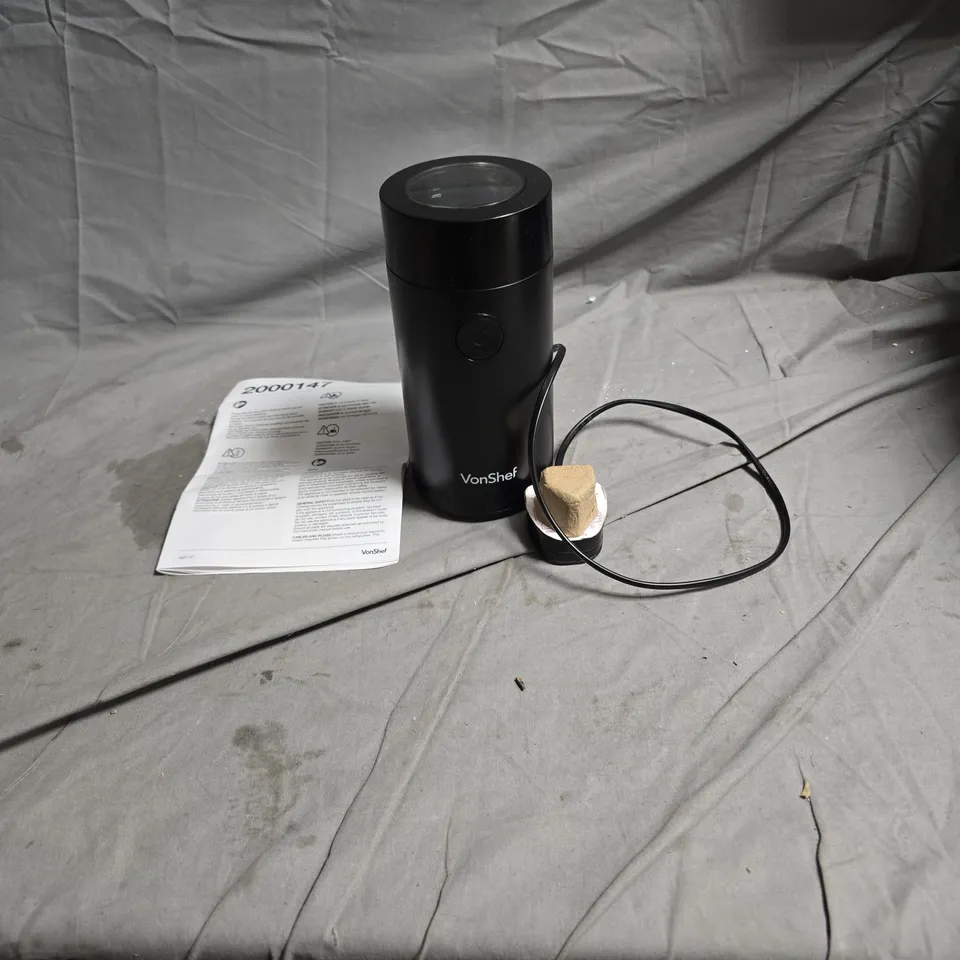 VONSHEF ELECTRIC GRINDER – BLACK 