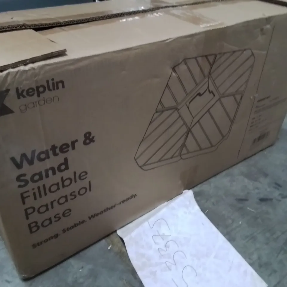 BOXED KEPLIN WATER&SAND FILLABLE PARASOL BASE 
