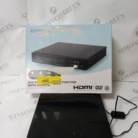 ASDATECH HDMI DVD PLAYER WITH REMOTE IN BLACK