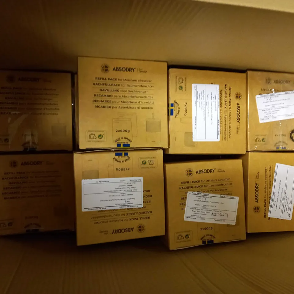 14 BOXED ABSODRY DUO FAMILY REFILL BAGS (2 IN EACH BOX)
